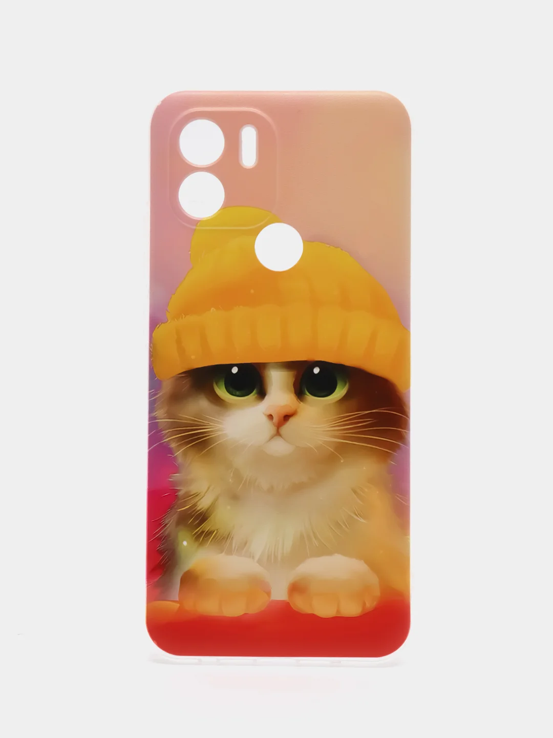 Желтый чехол на Xiaomi Redmi A1 Plus/A2 Plus/Poco C51/C50 / Редми A1+ с рисунком, защита камеры