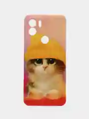 Желтый чехол на Xiaomi Redmi A1 Plus/A2 Plus/Poco C51/C50 / Редми A1+ с рисунком, защита камеры