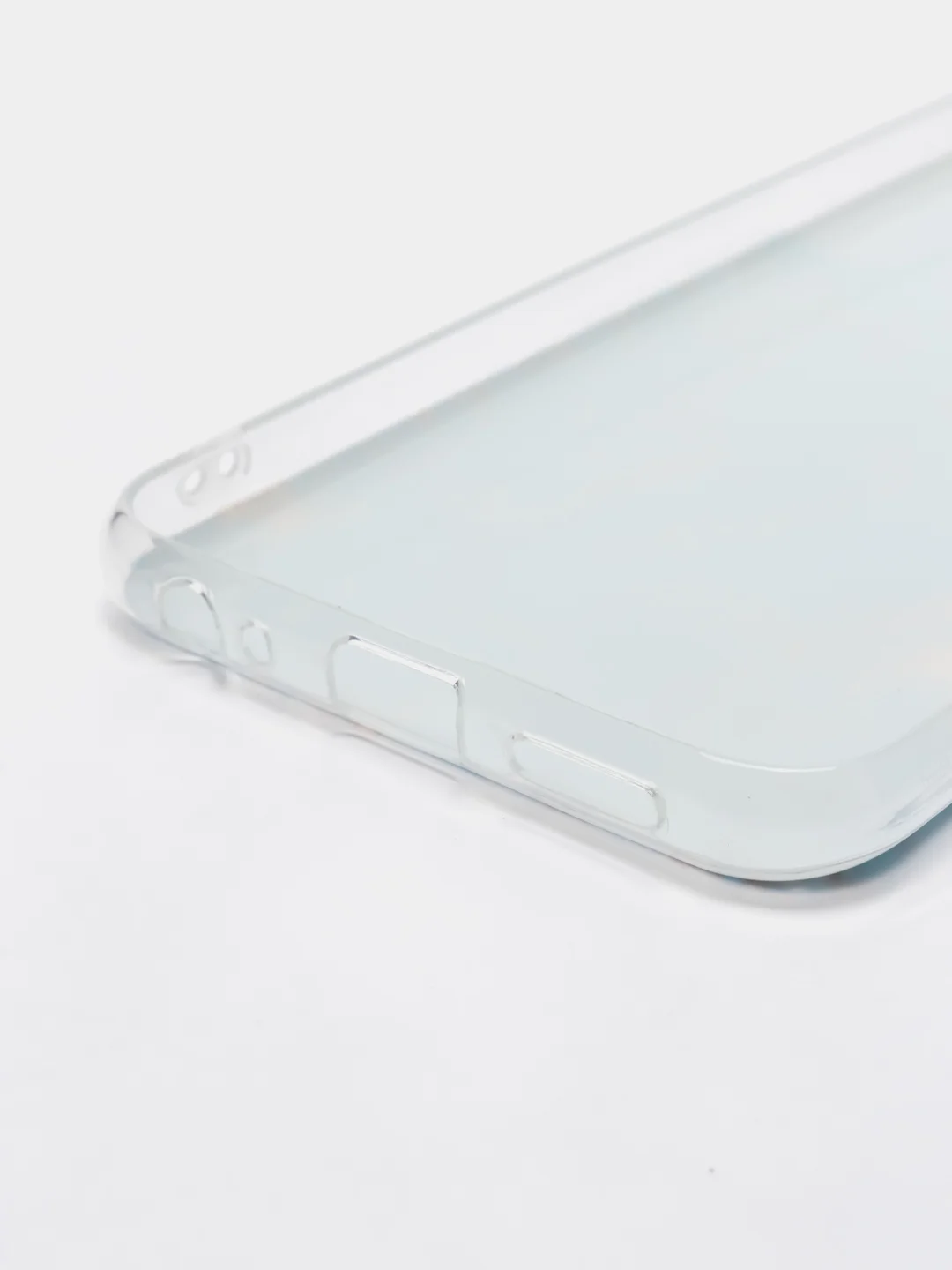 Светло-синий чехол на Tecno Spark Go 2022/8C/9 / Текно Спарк Гоу 2022/8С/9 прозрачный, с рисунком