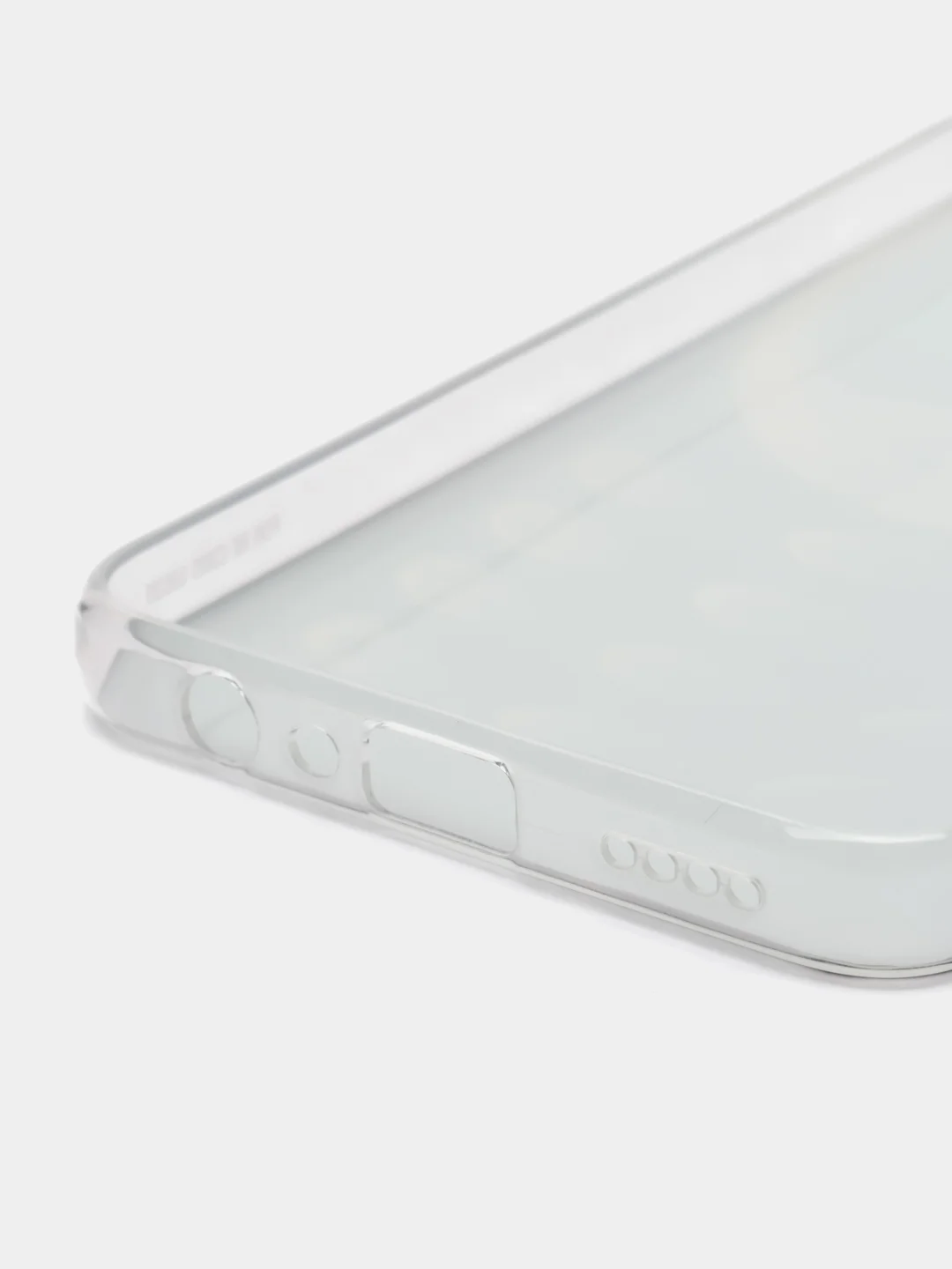 Угольный силиконовый чехол на Realme C33 / Реалми С33 прозрачный, с рисунком, защита камеры