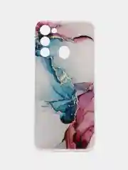 Ледяной чехол на Tecno Spark Go 2022/8C/9 / Текно Спарк Гоу 2022/8С/9 прозрачный, с рисунком