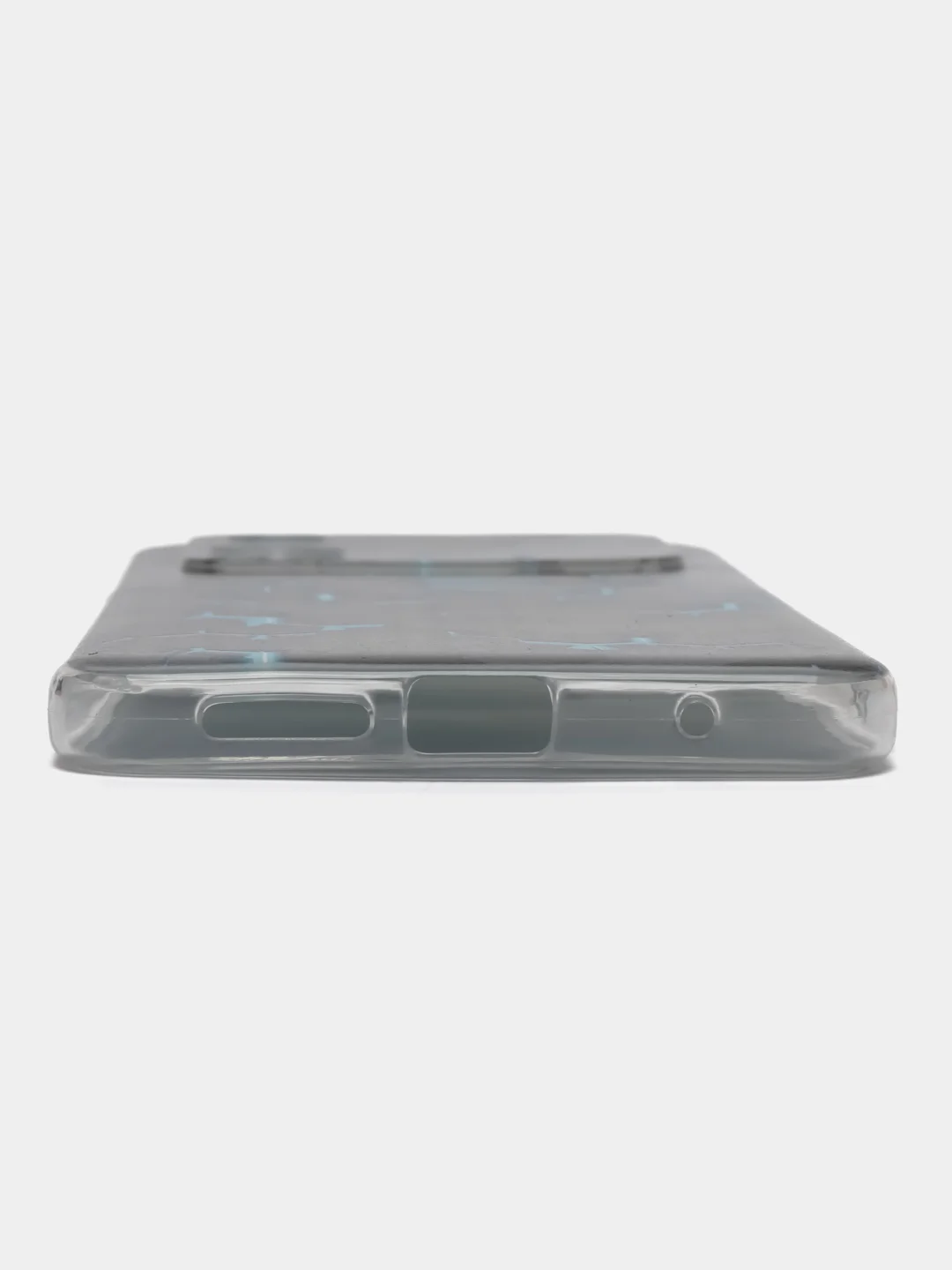 Бирюзовый силиконовый чехол на Xiaomi POCO M4 Pro 4G / Поко М4 Про 4G с рисунком, защита камеры