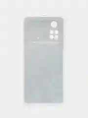 Бирюзовый силиконовый чехол на Xiaomi POCO M4 Pro 4G / Поко М4 Про 4G с рисунком, защита камеры