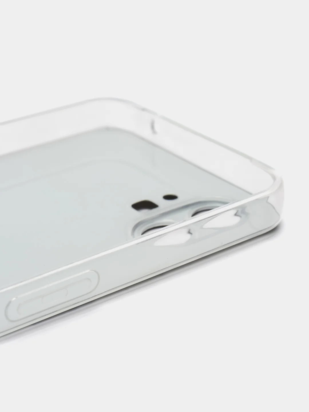 Бирюзовый силиконовый чехол на Nothing Phone 1 / Нотинг Фон 1 прозрачный, с рисунком, защита камеры