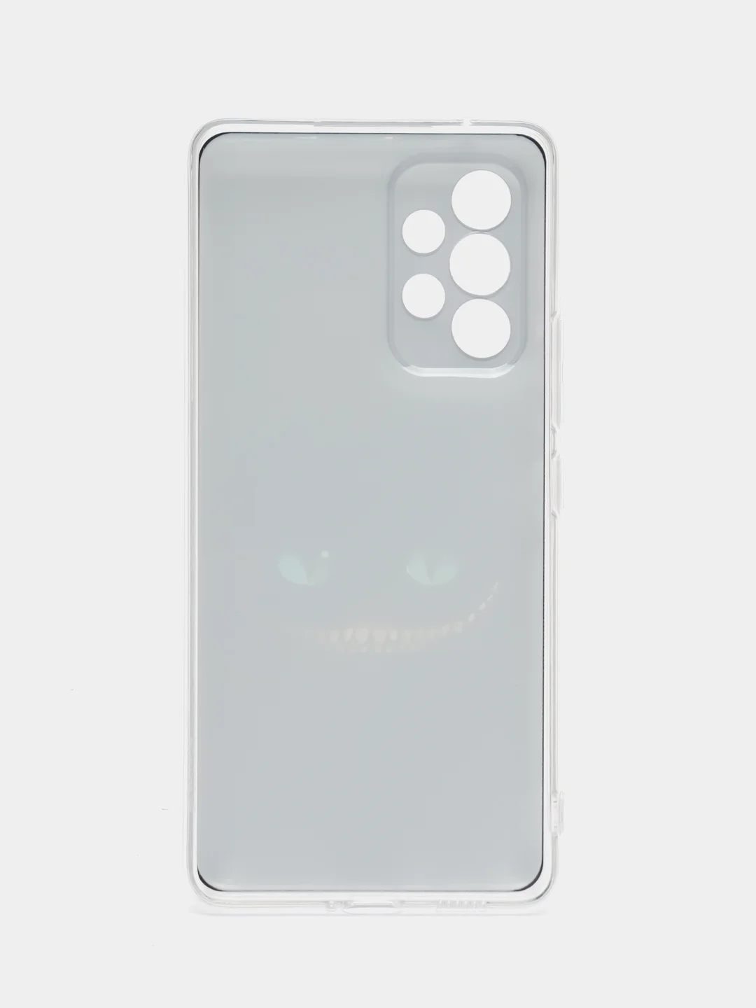 Черный чехол на Samsung Galaxy A53 5G / Галакси А53 5G прозрачный, с рисунком, защита камеры