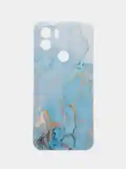 Светло-синий чехол на Xiaomi Redmi A1 Plus/A2 Plus/Poco C51/C50 / Редми A1+ с рисунком, защита камеры