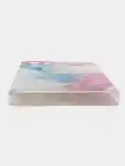 Ледяной чехол на Samsung Galaxy A53 5G / Галакси А53 5G прозрачный, с рисунком, защита камеры