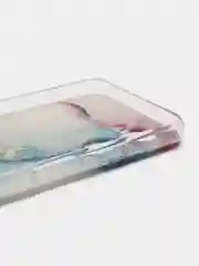 Ледяной силиконовый чехол на Realme C33 / Реалми С33 прозрачный, с рисунком, защита камеры
