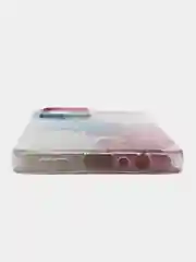 Ледяной силиконовый чехол на Realme C33 / Реалми С33 прозрачный, с рисунком, защита камеры