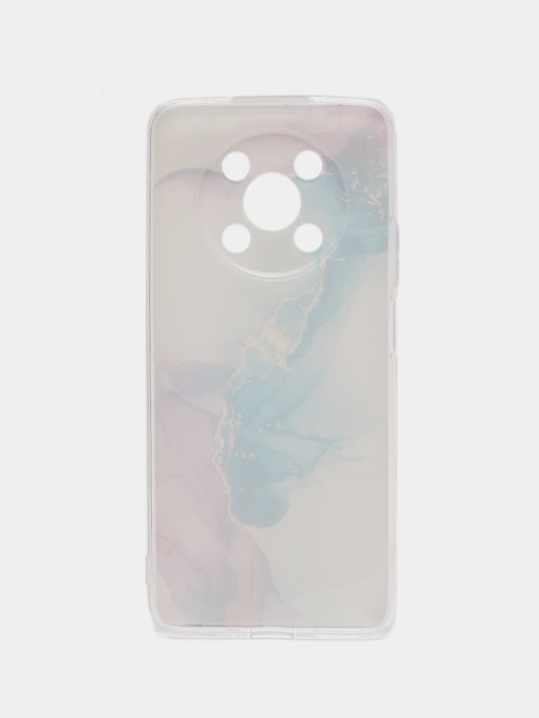 Ледяной силиконовый чехол на Huawei Nova Y90 / Хуавей Нова Y90 с рисунком, защита камеры