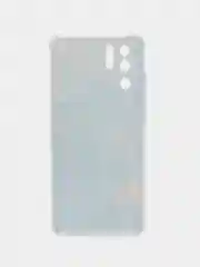 Светло-синий силиконовый чехол на Huawei P30 Pro / Хуавей P30 Pro прозрачный, с рисунком, защита камеры