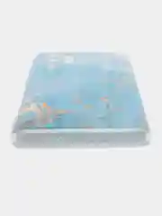 Светло-синий силиконовый чехол на Huawei P30 Pro / Хуавей P30 Pro прозрачный, с рисунком, защита камеры
