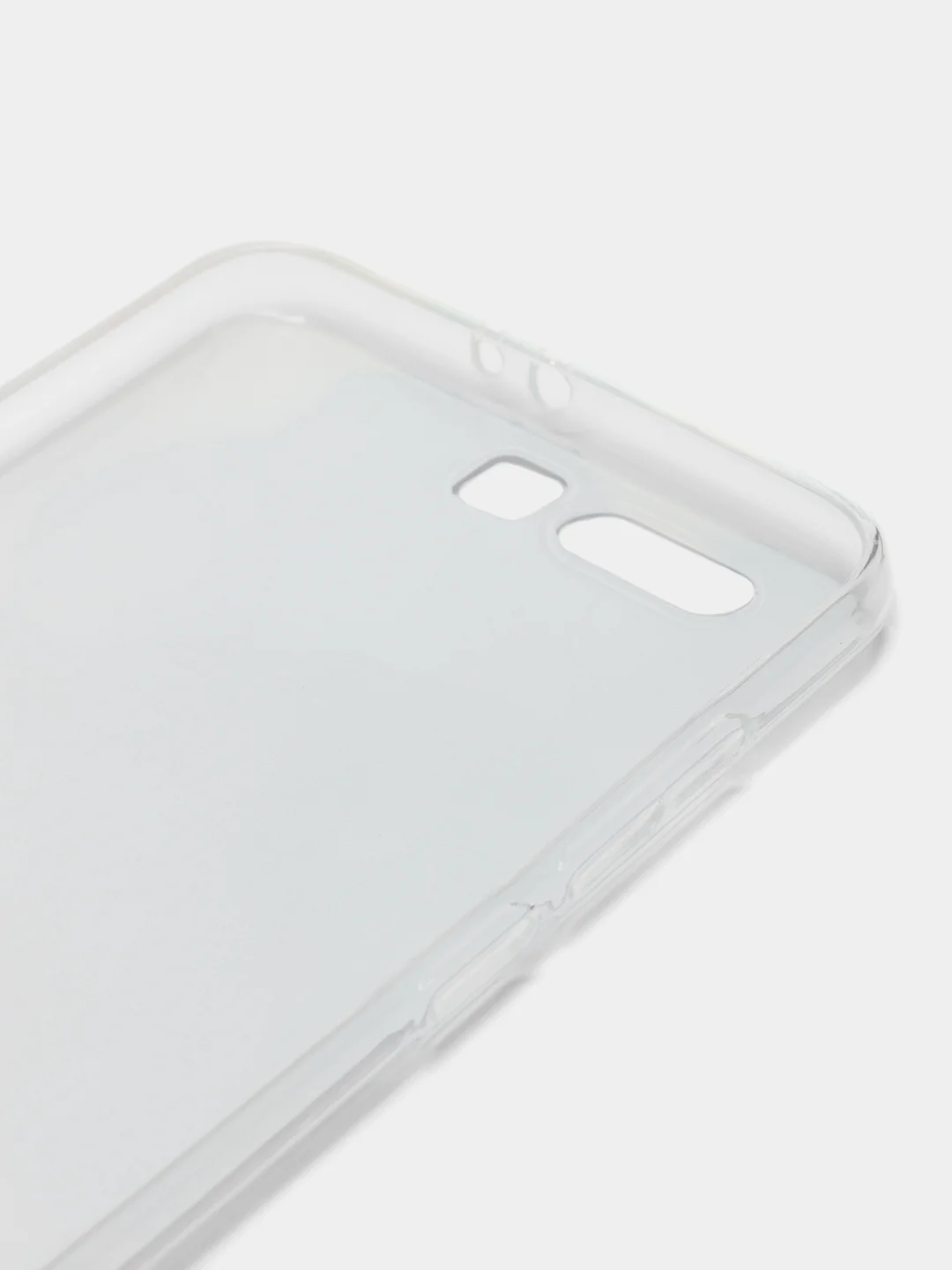 Светло-синий силиконовый чехол на Huawei Honor 9 / Хонор 9 прозрачный, с рисунком, защита камеры