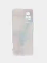Ледяной силиконовый чехол на Vivo V21e 4G / Виво V21e 4G прозрачный, с рисунком, защита камеры