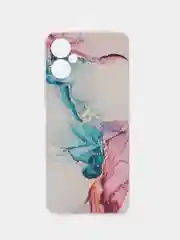 Ледяной чехол на Tecno Spark 9 Pro / Текно Спарк 9 Про прозрачный, с рисунком, защита камеры