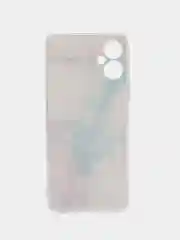 Ледяной чехол на Tecno Spark 9 Pro / Текно Спарк 9 Про прозрачный, с рисунком, защита камеры