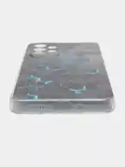 Бирюзовый чехол на Samsung Galaxy A33 5G / Галакси А33 5G прозрачный, с рисунком, защита камеры