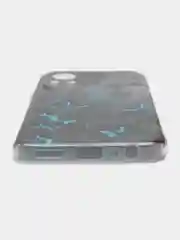 Бирюзовый силиконовый чехол на Infinix HOT 11S NFC / Инфиникс Хот 11S NFC прозрачный, с рисунком