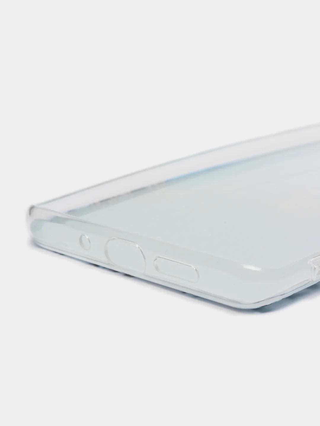 Голубой силиконовый чехол на Huawei P30 Pro / Хуавей P30 Pro прозрачный, с рисунком, защита камеры