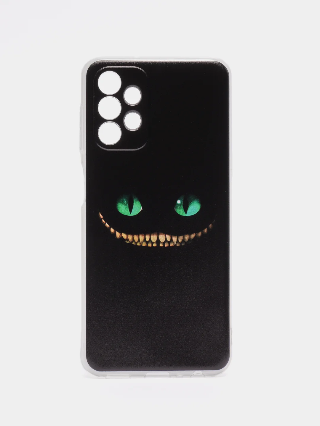 Черный силиконовый чехол на Samsung Galaxy A13 4G / Самсунг А13 4G прозрачный, с рисунком