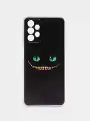 Черный силиконовый чехол на Samsung Galaxy A13 4G / Самсунг А13 4G прозрачный, с рисунком