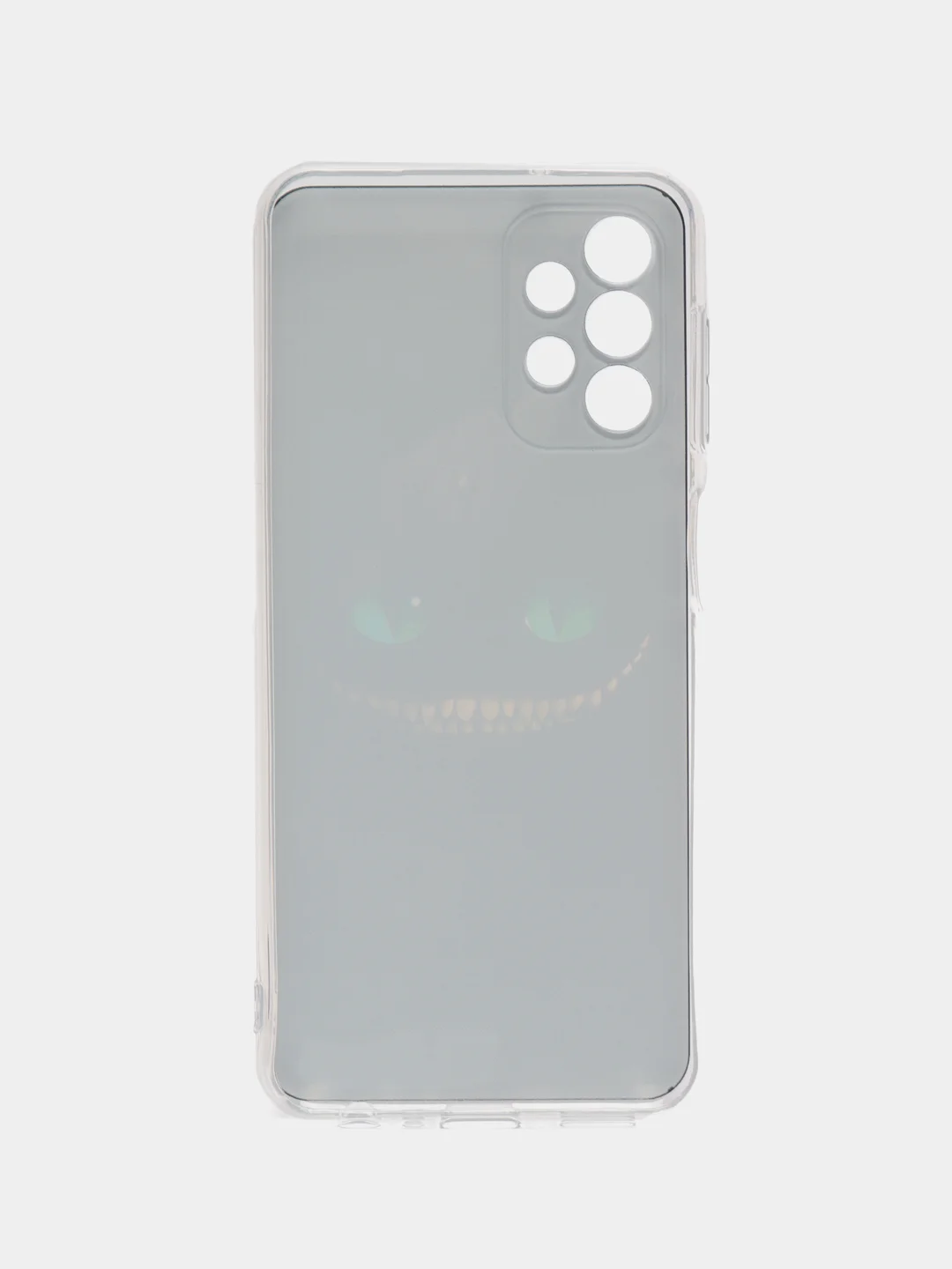 Черный силиконовый чехол на Samsung Galaxy A13 4G / Самсунг А13 4G прозрачный, с рисунком