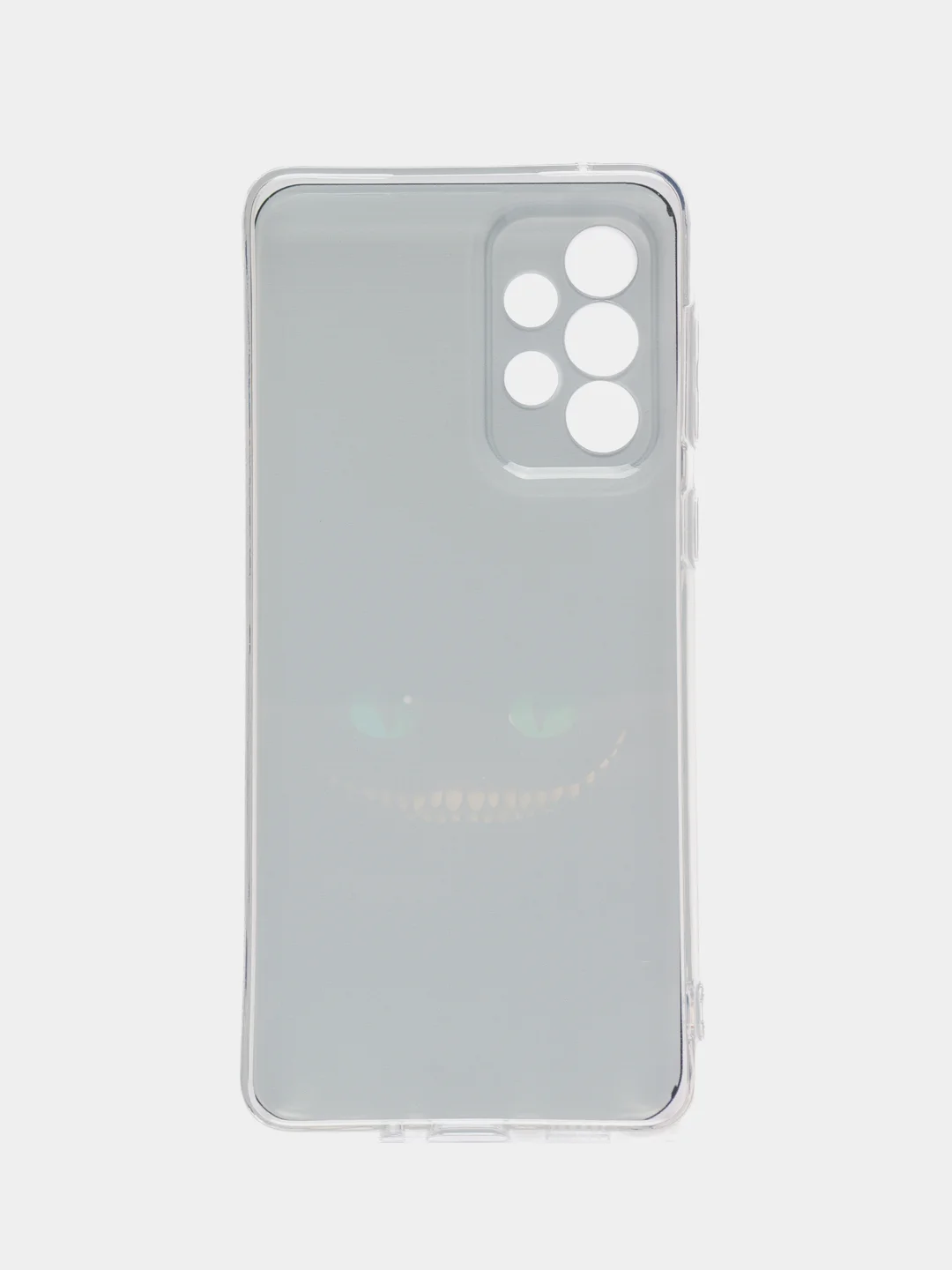 Черный чехол на Samsung Galaxy A33 5G / Галакси А33 5G прозрачный, с рисунком, защита камеры