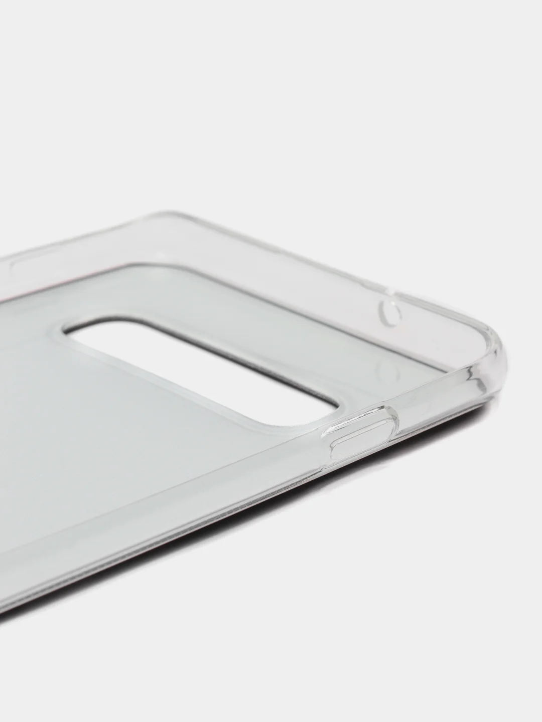 Черный силиконовый чехол на Samsung Galaxy S10 / Самсунг S10 прозрачный с рисунком, защита камеры