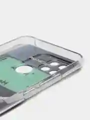 Угольный чехол на Xiaomi Redmi 10C / Сяоми Редми 10С прозрачный, с рисунком, защита камеры