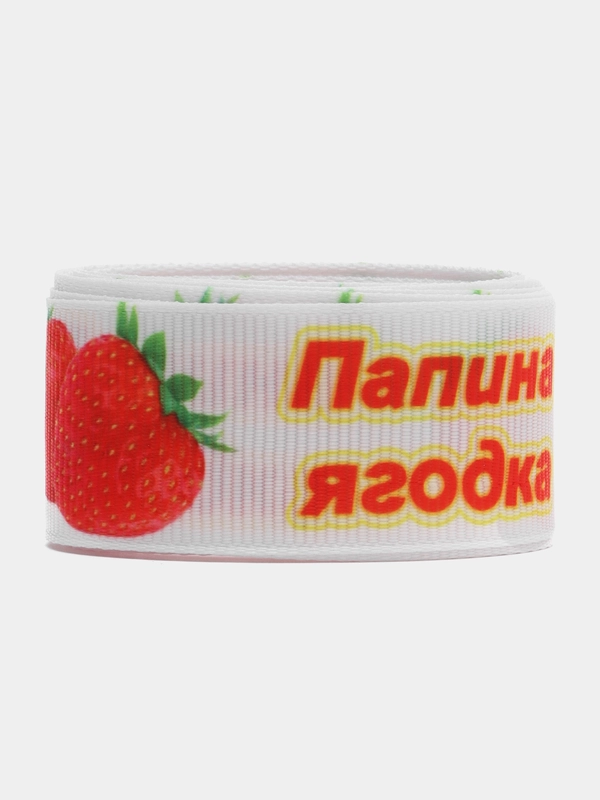 Лента репсовая с рисунком 2,5см (длина 2м)