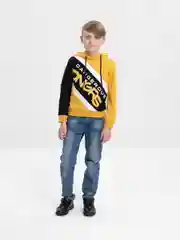 Горчичный свитшот Bonito kids, толстовка для мальчика, с капюшоном