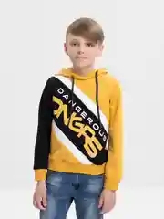 Горчичный свитшот Bonito kids, толстовка для мальчика, с капюшоном