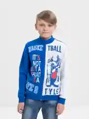 Синий толстовка, бомбер для мальчика, свитшот. BonitoKids