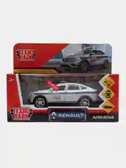 Машина Технопарк RENAULT ARKANA ПОЛИЦИЯ 12 см, металл, свет-звук