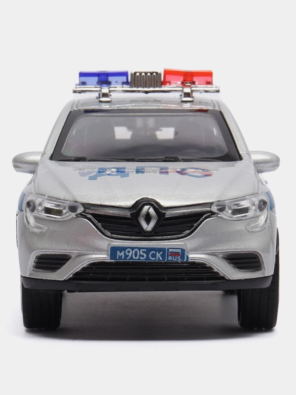 Машина Технопарк RENAULT ARKANA ПОЛИЦИЯ 12 см, металл, свет-звук