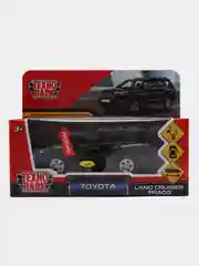Машина Технопарк TOYOTA PRADO, 12 см, металл, свет-звук, инерция, черный