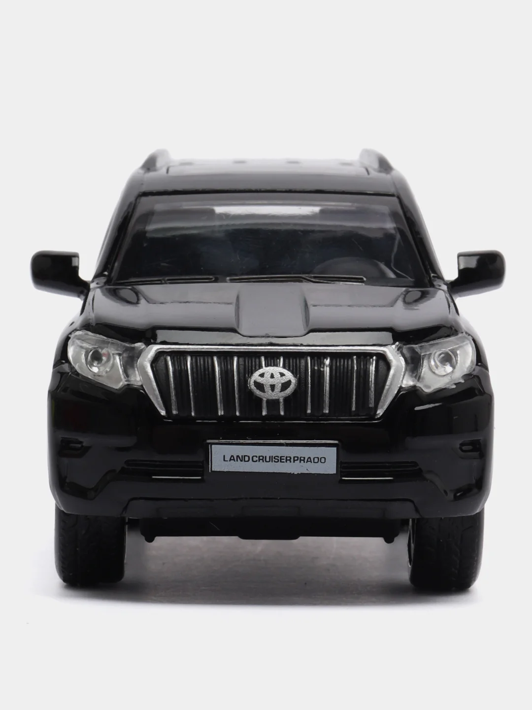 Машина Технопарк TOYOTA PRADO, 12 см, металл, свет-звук, инерция, черный