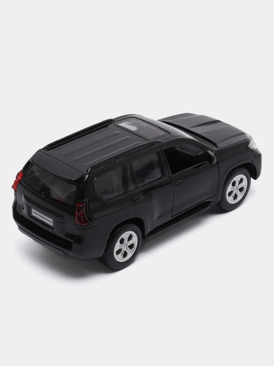 Машина Технопарк TOYOTA PRADO, 12 см, металл, свет-звук, инерция, черный