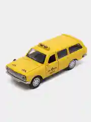 Машина Технопарк ГАЗ-2402 "Волга такси", 12 см, металл, желтая