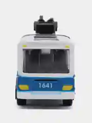 Машина Технопарк  ТРОЛЛЕЙБУС с резинкой 12см, металл