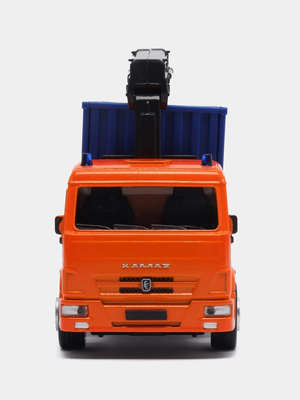 Машина Технопарк Kamaz "Контейнеровоз", металл, подвижные детали, инерция, 15,5 см