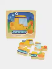 Индиго деревянный 3D пазл Монтессори,животные,трактор,Раннее Обучение, интеллектуальная игра-пазл