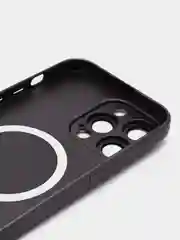 Серый цветной магнитный чехол MagSafe на iPhone 14 Plus Pro Max с защитным стеклом камеры