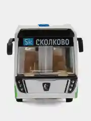 Модель Технопарк ЭЛЕКТРОБУС КАМАЗ-6282 19,5 см, пластик, свет-звук, 3 кнопки, белый