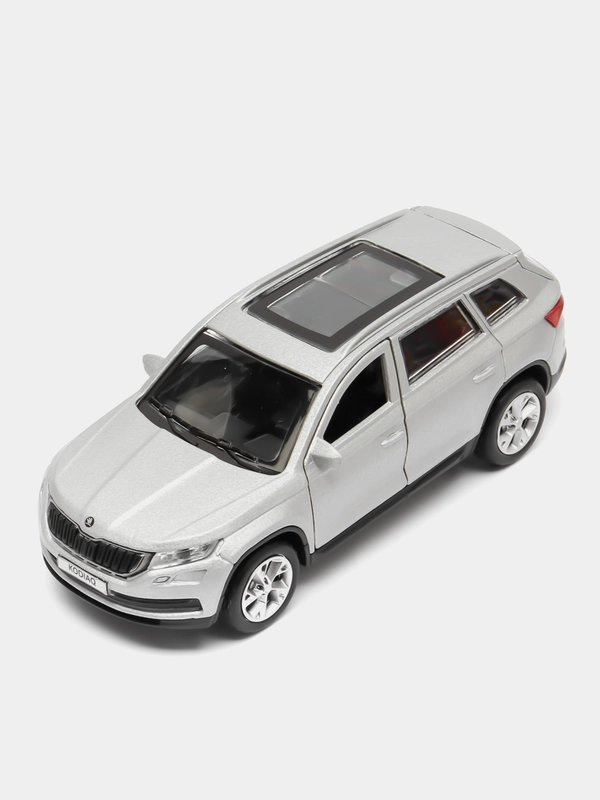 Машина Технопарк SKODA KODIAQ МАТОВЫЙ 12 см, металл, инерция, серый, в кор.2*36шт