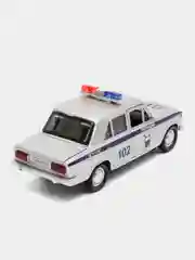 Машина Технопарк ВАЗ-2106 ЖИГУЛИ ПОЛИЦИЯ 12 см,  инерция
