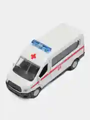 Машина Технопарк FORD TRANSIT СКОРАЯ, 12 см, металл, инерция