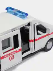 Машина Технопарк FORD TRANSIT СКОРАЯ, 12 см, металл, инерция