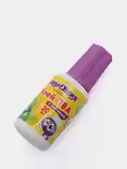 Фиолетовый клей пва с кисточкой
