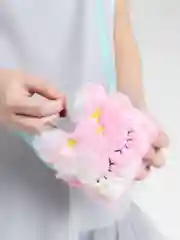 Мятный сумка маленькая плюшевая через плечо